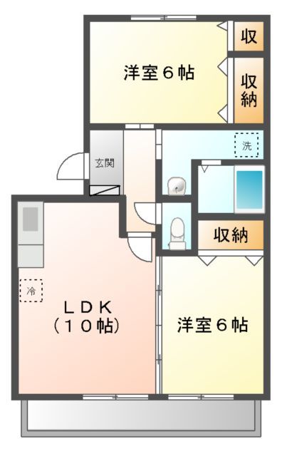 メゾンあざぶ　Ｂ棟 間取り