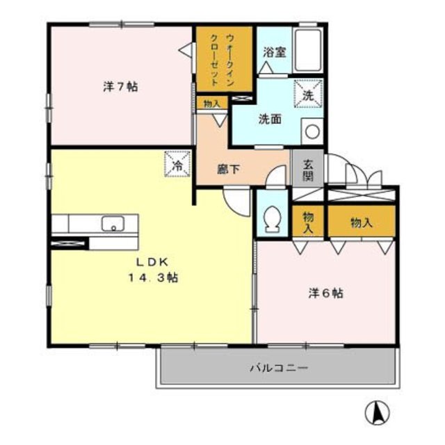 ヴェルジェＡ 間取り