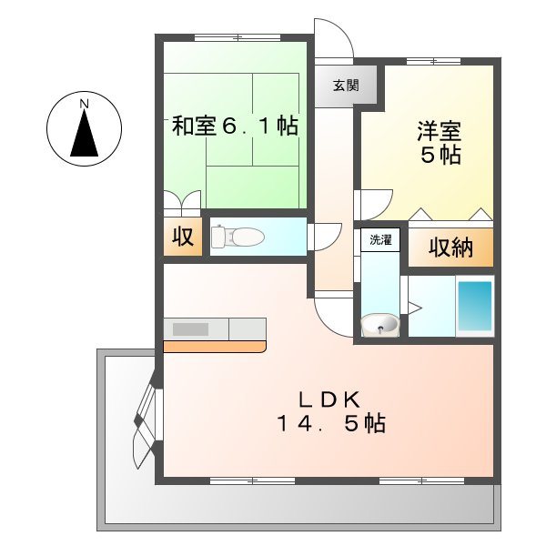 グランメール香久山 間取り