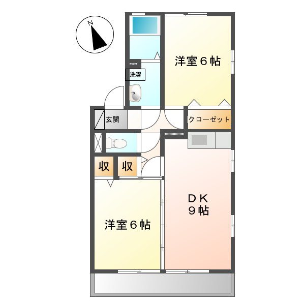 サクセス岩崎台Ｂ棟 間取り