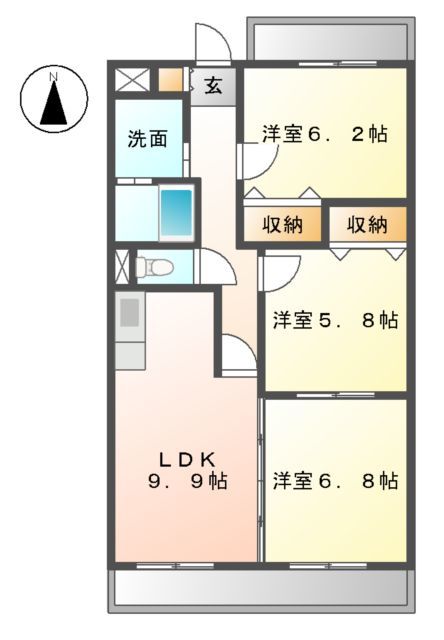 ベルカーサ東山台I 間取り
