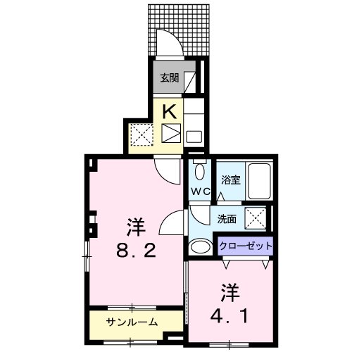 エスポワールヒロ‐Ｂ 間取り
