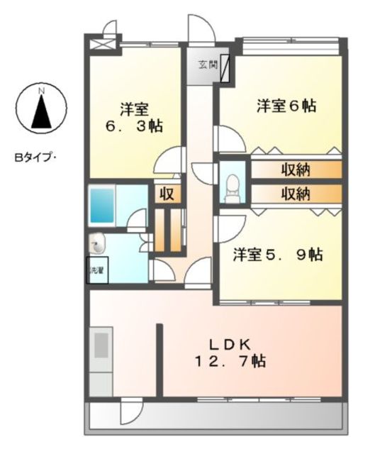 コンフォート園原 間取り