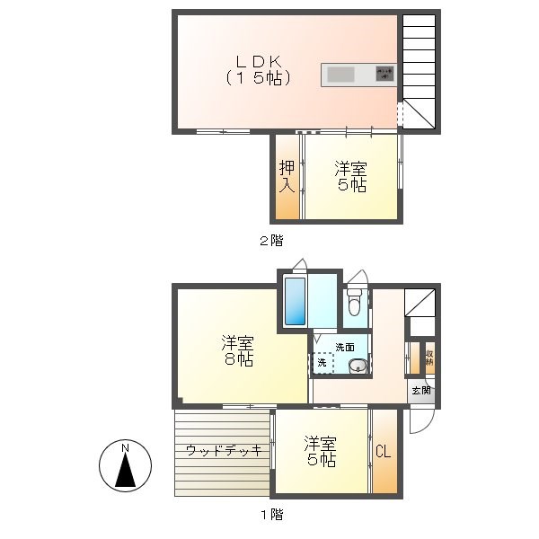 パラダイスヒル A棟 間取り