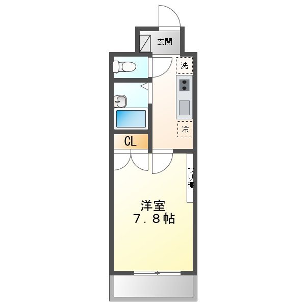 Estudio原（エストゥディオ） 間取り