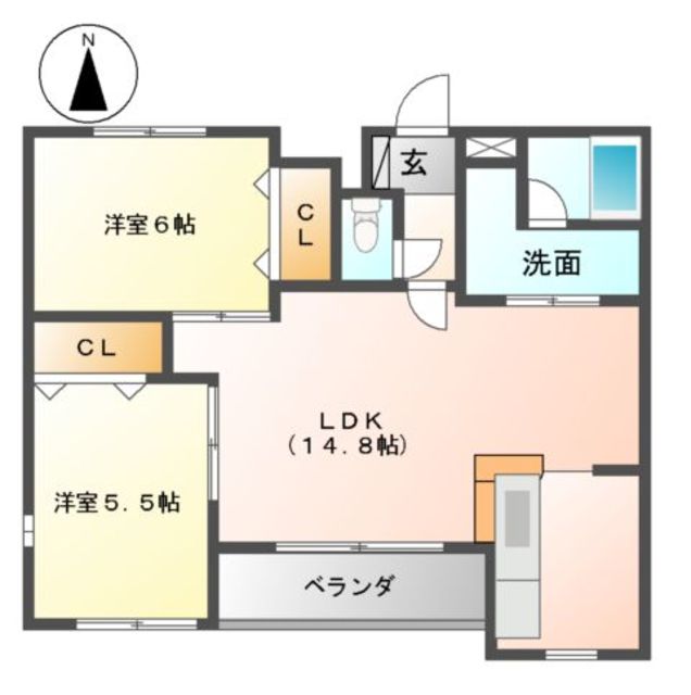 ルミエール園原 間取り