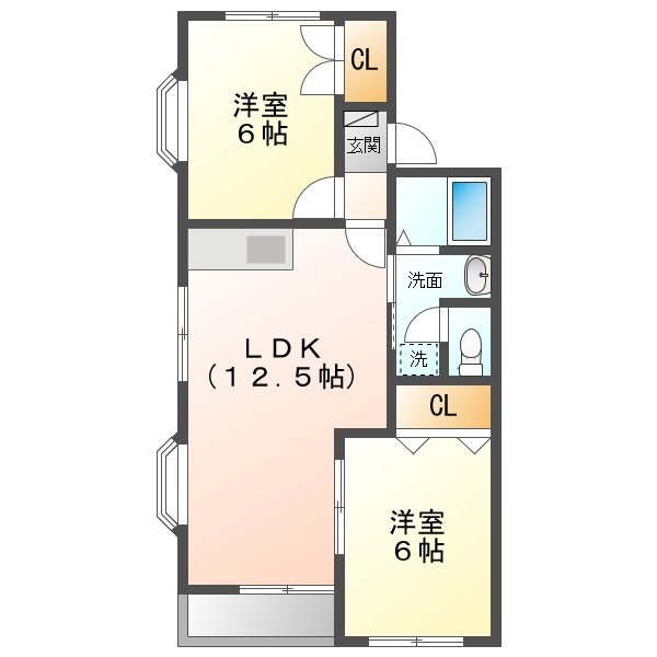 ハイネスソーワⅡ 間取り