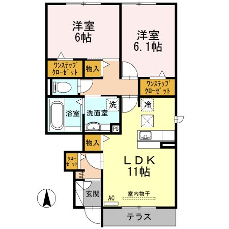 Asobi-PALACE日進　A棟 間取り