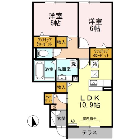 Asobi-PALACE日進　A棟 間取り