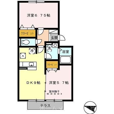 グランディールII 間取り