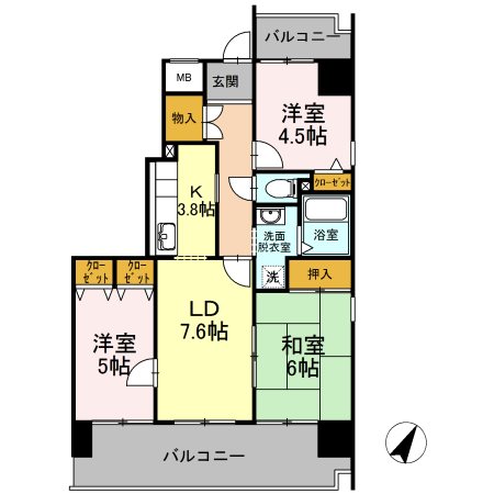 アーバンドエル原 間取り