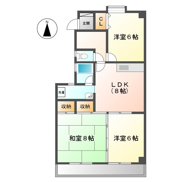 ラフォーレ杁ヶ池 間取り