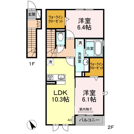 アートクレールＡ棟 間取り
