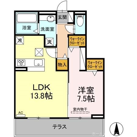 サニーヒルズ梅が丘 間取り