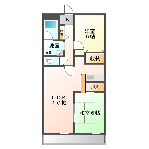 カルム植田 間取り
