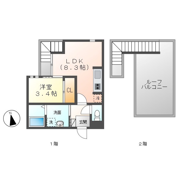 ＧＲＡＮＤＴＩＣ塩釜口 間取り
