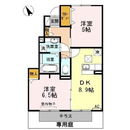 グレイス鶴が沢Ａ棟 間取り