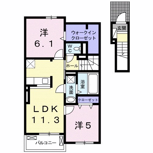 カーサコリーナI 間取り