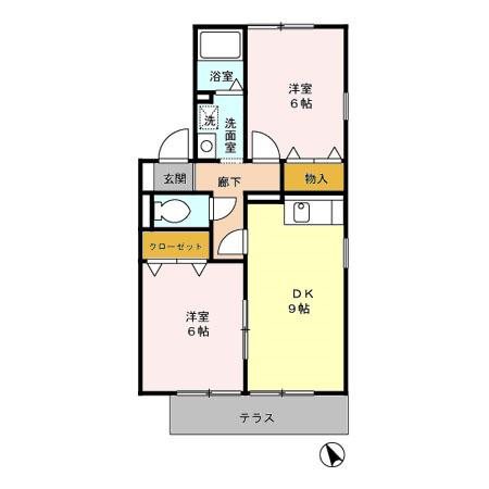 カーサパティオI 間取り