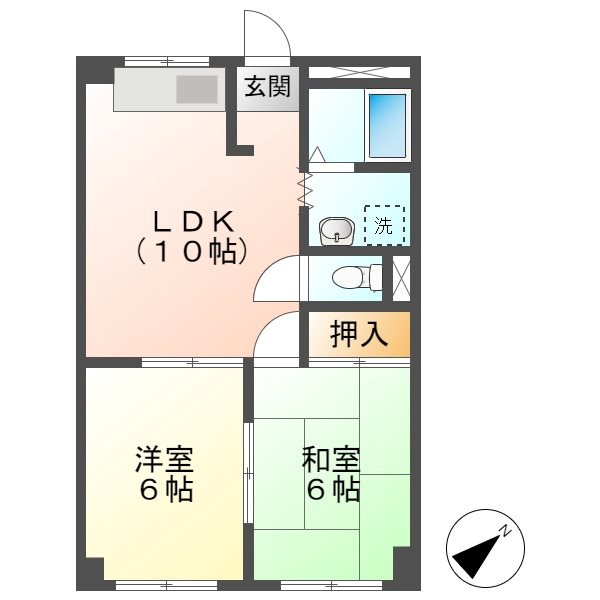 三崎近藤ハイツ 間取り