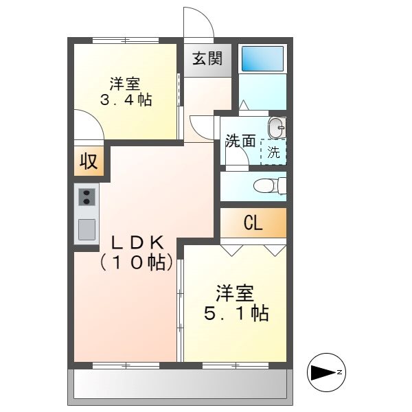 エトワール栄 間取り