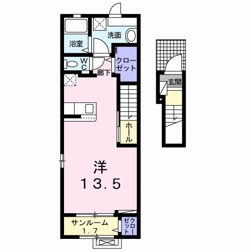 パークサイド白土Ⅱ 間取り