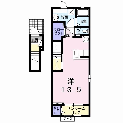 パークサイド白土Ⅱ 間取り