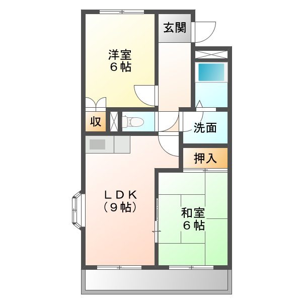 鈴の木ハイツＢ 間取り