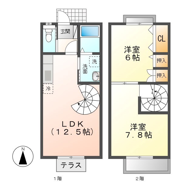 ラーク・滝ノ水（Ｌａｒｋ．Takinomizu） 間取り
