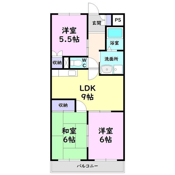 ソレアード笹原Ⅱ 間取り