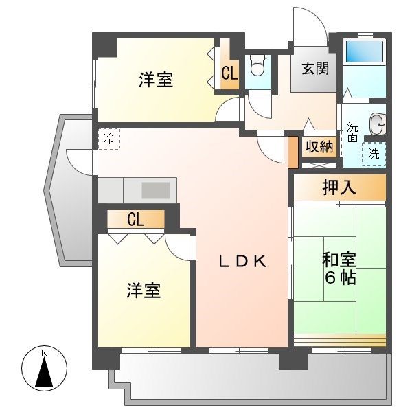 セントラル滝ノ水 間取り
