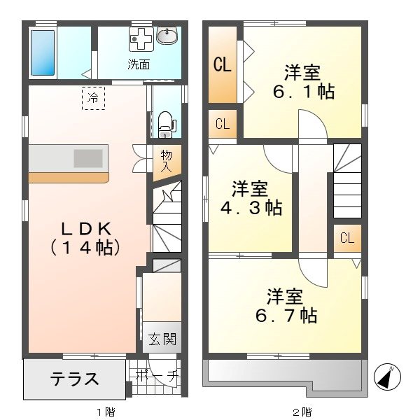ヴィラ藤塚 間取り