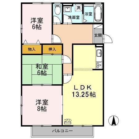 セントラルヒルズＢ棟 間取り