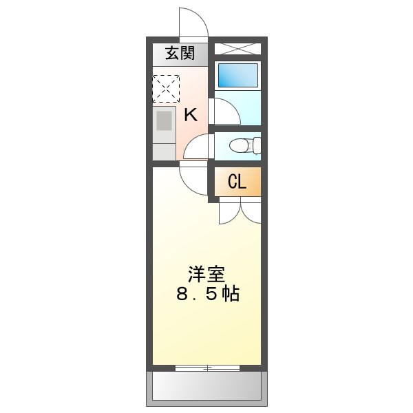 コーポノリクラＡ棟 間取り