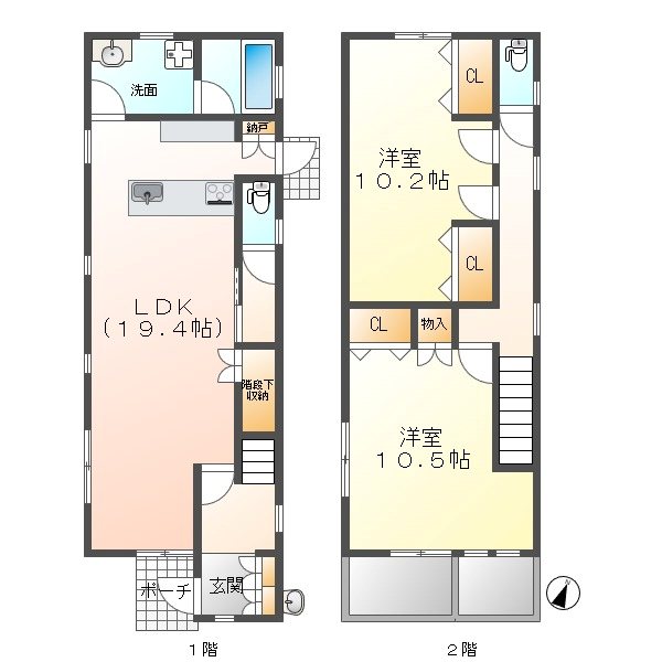 諸の木3丁目戸建 間取り