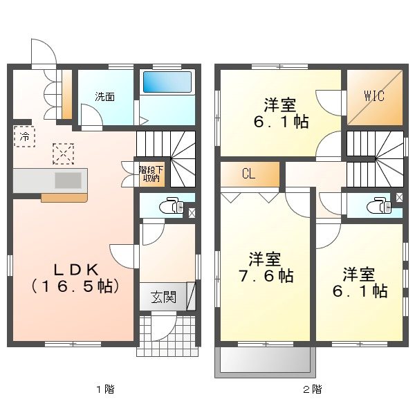 (仮称)赤池箕ノ手戸建　B棟 間取り