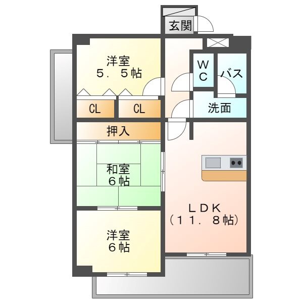 Wing’95（ウイング95） 間取り