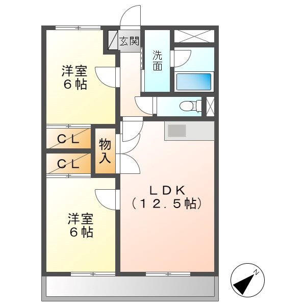 サンメゾンウエスト 間取り