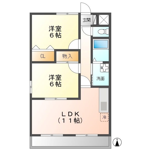 滝の水パークハイツⅢ 間取り