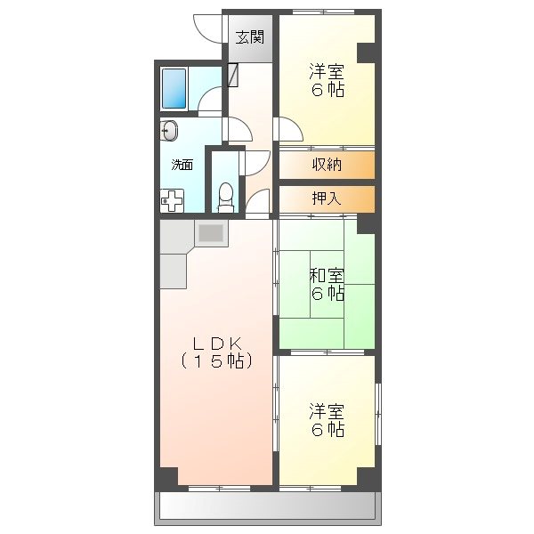 ラウムズ植田 間取り