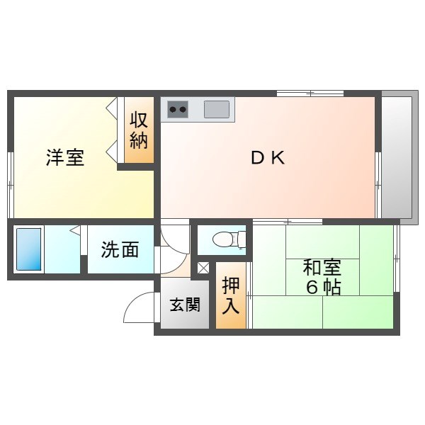 サニーハイツ北山台 間取り