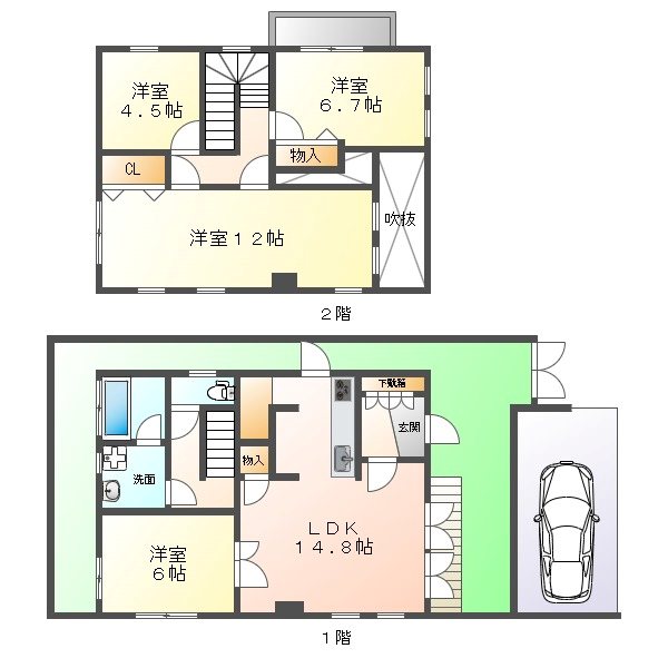 愛知郡東郷町春木台五丁目戸建 間取り