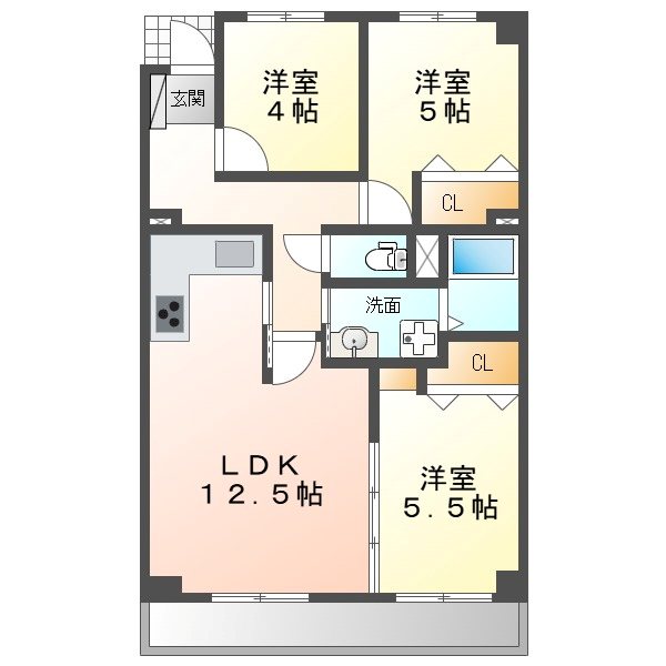 宝マンション浦里 間取り