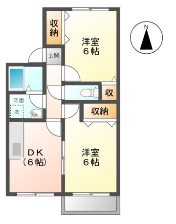 アミティ植田Ａ棟 間取り