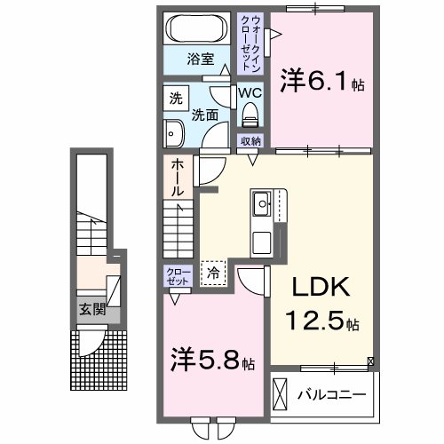 ソレイユ中ノ坪 間取り