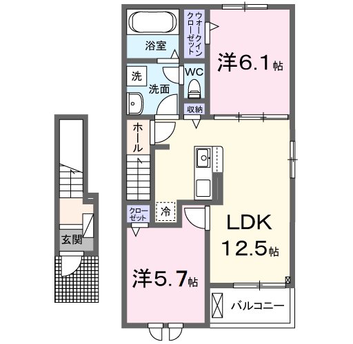ソレイユ中ノ坪 間取り