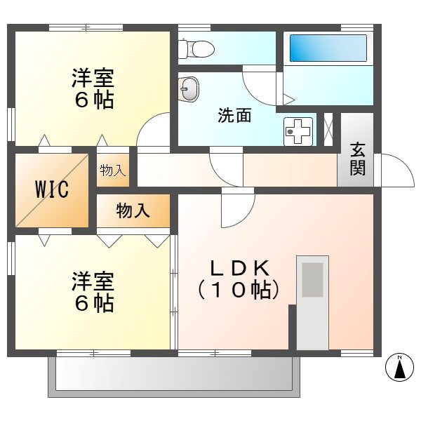 グランドゥールスードＡ 間取り