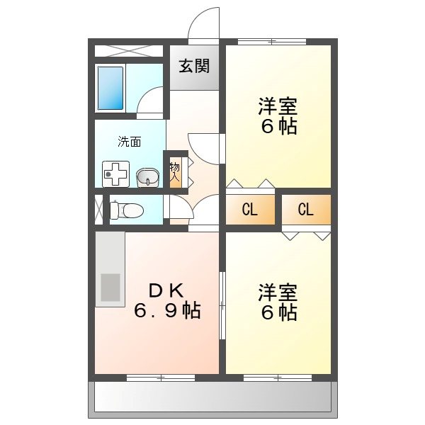 セジュール御幸山 間取り