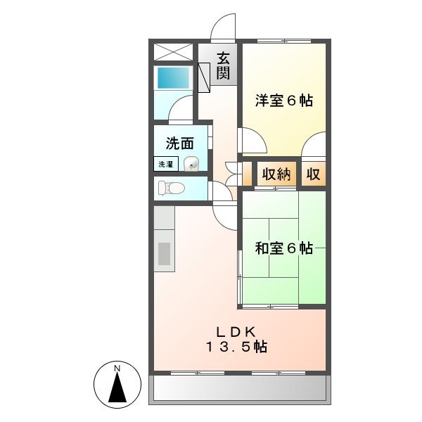 サウスヒルズ大清水 間取り