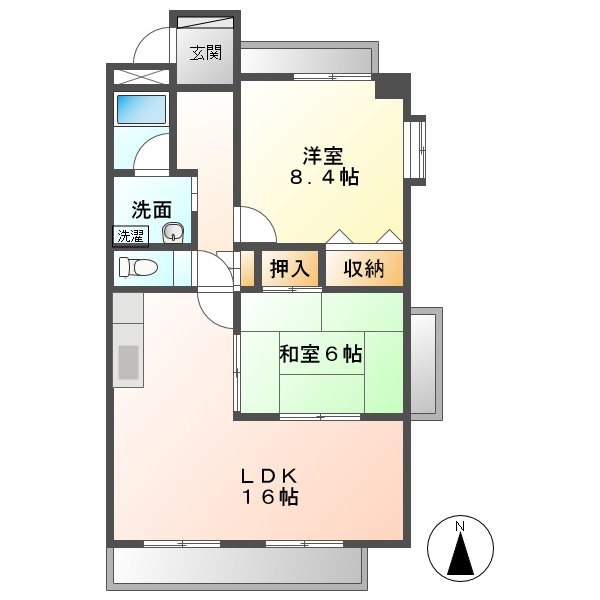 サウスヒルズ大清水 間取り